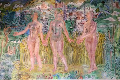 The Seine, from Paris to the Sea (detail) by Raoul Dufy