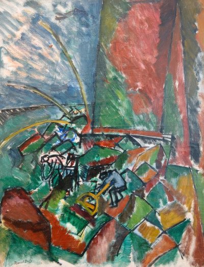 With Trawls at the Bridge of Le Havre by Raoul Dufy