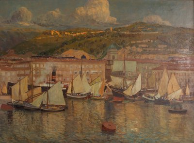 Summer Evening (Port of Fiume) by Raoul Frank