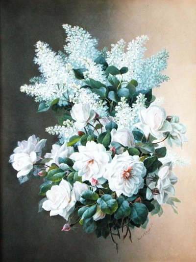 Lilacs and Roses, c.1900 by Raoul M. de Longpre