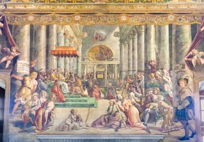 The Donation of Constantine, circa 1520 by Raphael (1483 1520) (& studio)