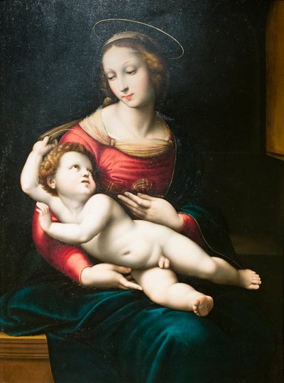 Virgin with Child by Raphael (1483 1520) (after)