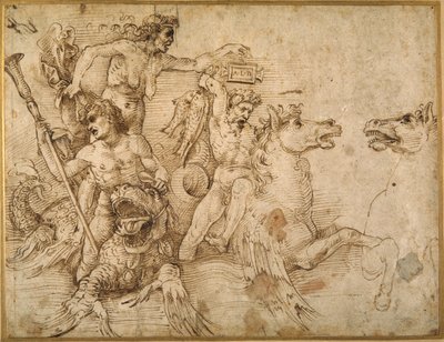 Battle of the Tritons (after Andrea Mantegna) by Raphael