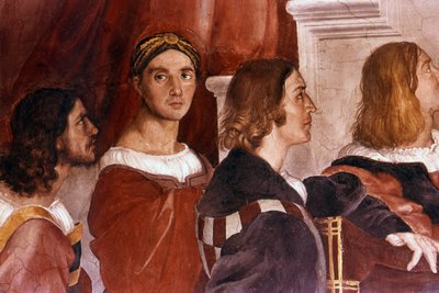 Detail Showing Raphael from the Mass at Bolsena by Raphael (1483 1520)