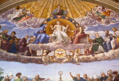 Disputation of the Holy Sacrament by Raphael (1483 1520)