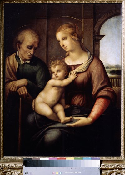 The Holy Family with Beardless Saint Joseph by Raphael