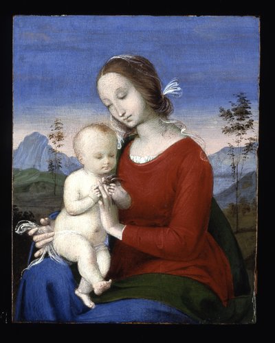 Madonna And Child With A Bird by Raphael (1483 1520)