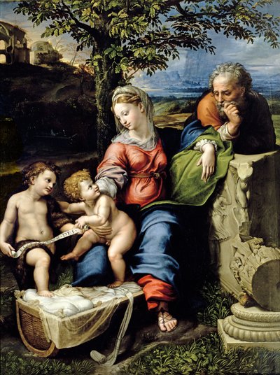 The Holy Family of the Oak Tree, c.1518 by Raphael