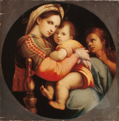 Madonna della Sedia by Raphael (1483 1520) (after)