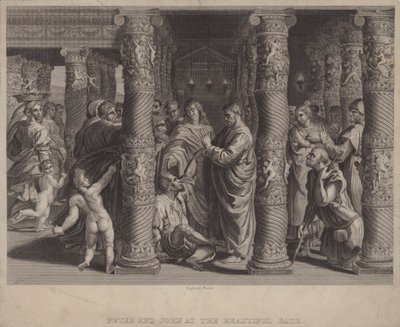 Peter and John at the Beautiful Gate by after Raphael