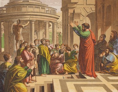 St Paul Preaching at Athens by Raphael (1483 1520) (after)