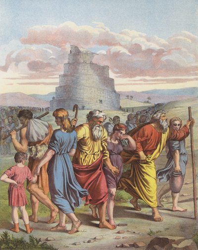 The Tower of Babel by after Raphael