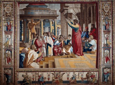 Saint Paul Preaching in the Areopagus of Athens by after Raphael