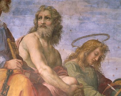 Adam and John the Evangelist (detail) by Raphael (1483 1520)