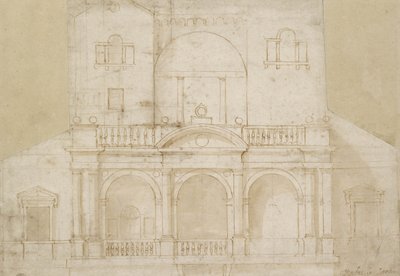 Architectural Design (Villa Madama) by Raphael
