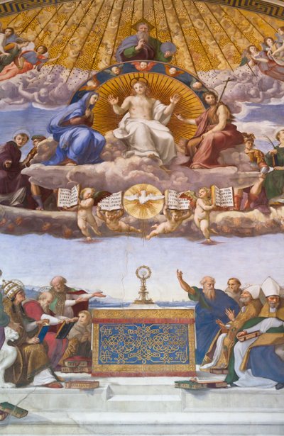 Detail of the Disputation of the Holy Sacrament, c.1509-10 by Raphael (1483 1520)