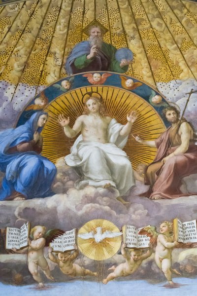 Disputation of the Holy Sacrament (detail) by Raphael (1483 1520)