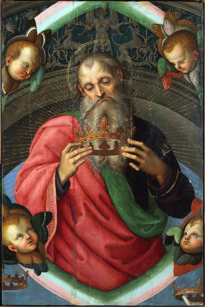 God the Father (fragment of the Baronci Altarpiece) by Raphael by Raphael