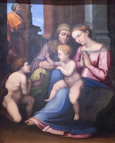 Holy Family with St Elisabeth and St John the Baptist by Raphael (1483 1520)