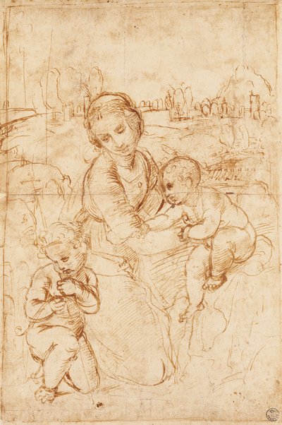 Madonna and Child with the Infant Saint John the Baptist by Raphael (1483 1520)