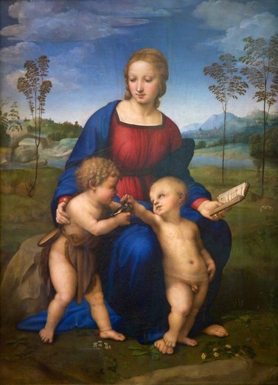 Madonna of the Goldfinch (post restoration) by Raphael (1483 1520)