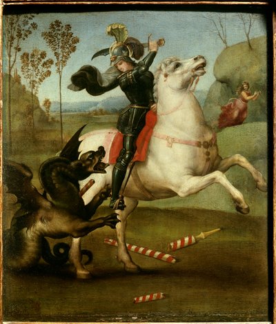 Saint George Fighting with the Dragon by Raphael, 1505 by Raphael