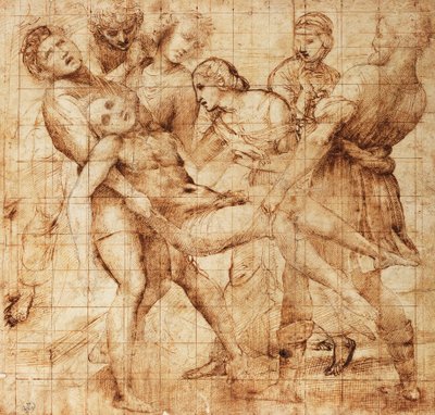 Study for the Deposition of Pala Baglioni (altarpiece) by Raphael (1483 1520)
