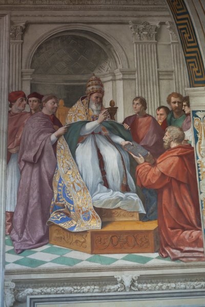 The Delivery of the Decretals to Pope Gregory IX by Raphael (1483 1520)