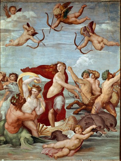 The Triumph of Galatea (fresco) by Raphael (Raffaello Sanzio 1483-1520). 1511 by Raphael