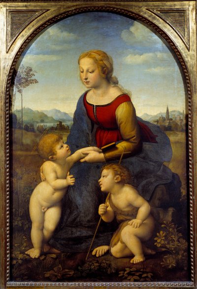 The Virgin and Child with the Little Saint John (The Beautiful Gardener) by Raphael