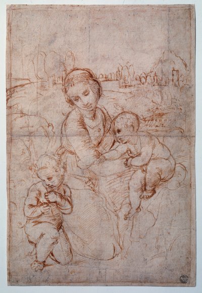 The Virgin of Prince Esterhazy Study by Raphael