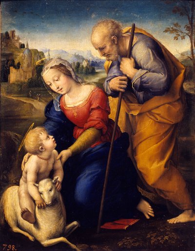 The Holy Family with the Lamb by Raphael
