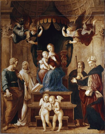 Virgin with Four Angels by Raphael
