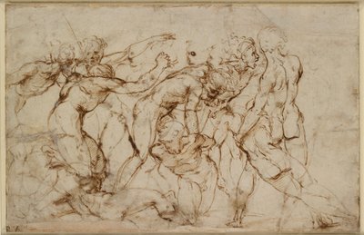 Battle Scene with Prisoners Being Pinioned by Raphael