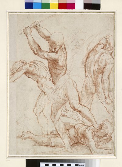 Combat of nude Men by Raffaello Sanzio Raphael