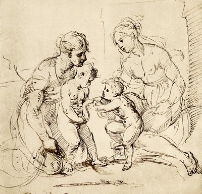 Design for the Holy Family from the Canigiani House in Munich by Raffaello Sanzio Raphael