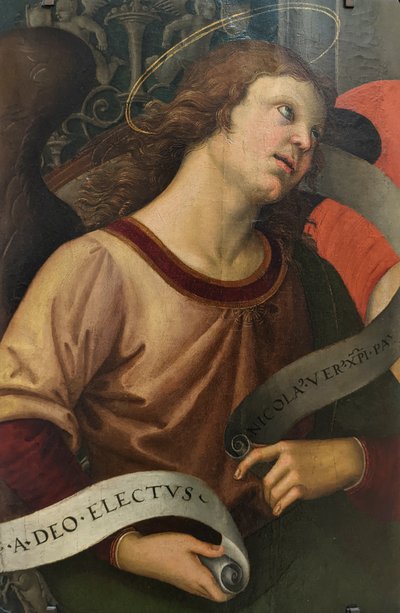 Angel Holding a Phylactery by Raphael