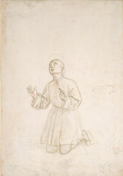 Kneeling Figure of a Youth by Raphael