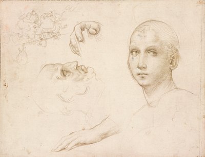 Studies for the Trinity of San Severo by Raphael