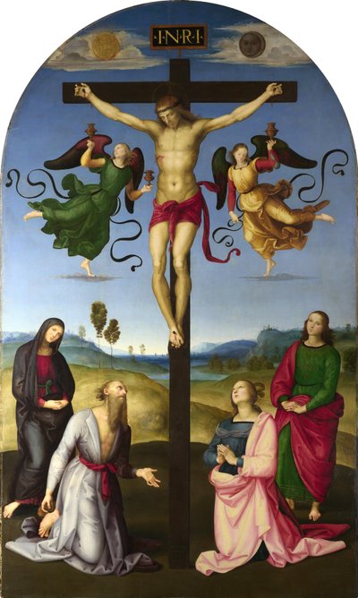The Crucified Christ with the Virgin Mary, Saints and Angels by Raphael