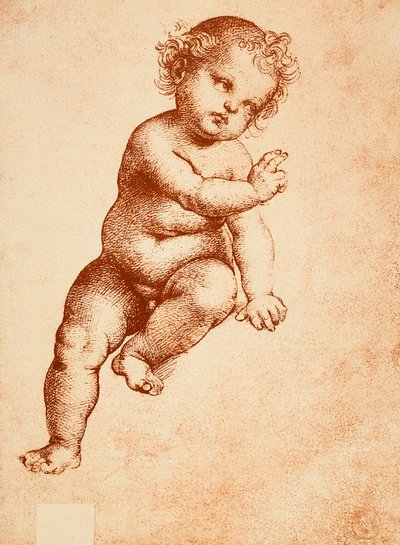 Study for a Baby Jesus by Raffaello Sanzio Raphael
