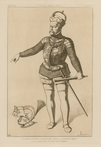 Ferdinand, Archduke of Austria, Brother of Charles V by Raphael Jacquemin