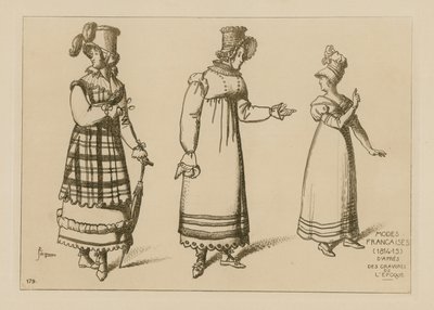 French Fashions (1814-15) by Raphael Jacquemin