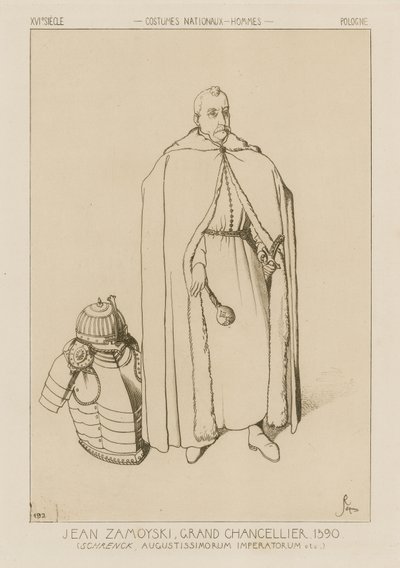 Jan Zamoyski, Grand Chancellor, 1590 by Raphael Jacquemin