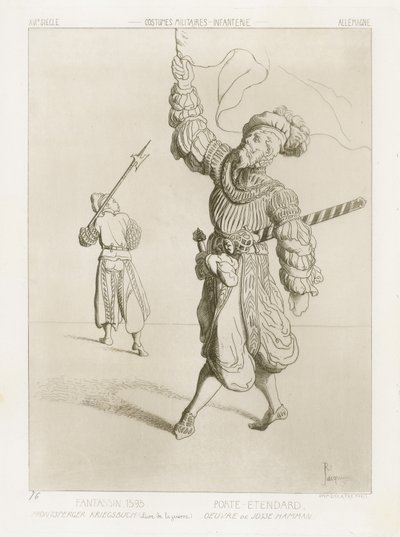 Military Costumes - German Infantry of the 16th Century by Raphael Jacquemin
