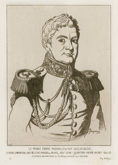 Prince Pierre Michailowich Wolkonski by Raphael Jacquemin