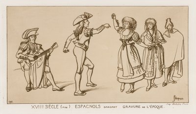 Spanish Dancers at the End of the 18th Century by Raphael Jacquemin