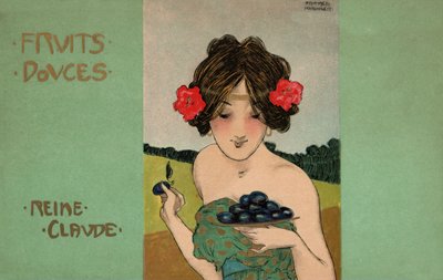 Greengages, c.1900 by Raphael Kirchner