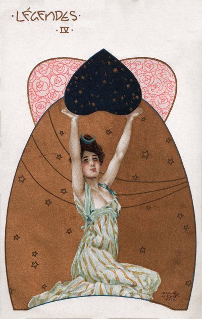 Woman in Secession Style, c.1900 by Raphael Kirchner