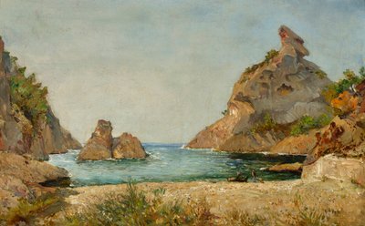 View of the Cove of Figuerolles, La Ciotat by Raphael Luc Ponson